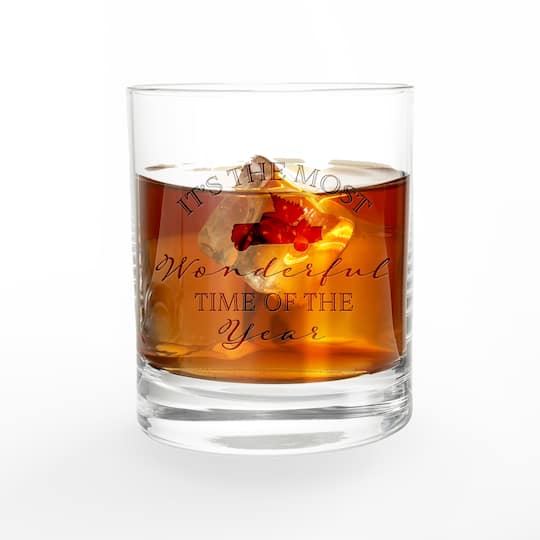 It's the Most Wonderful Time of the Year 11oz. Whiskey Glass